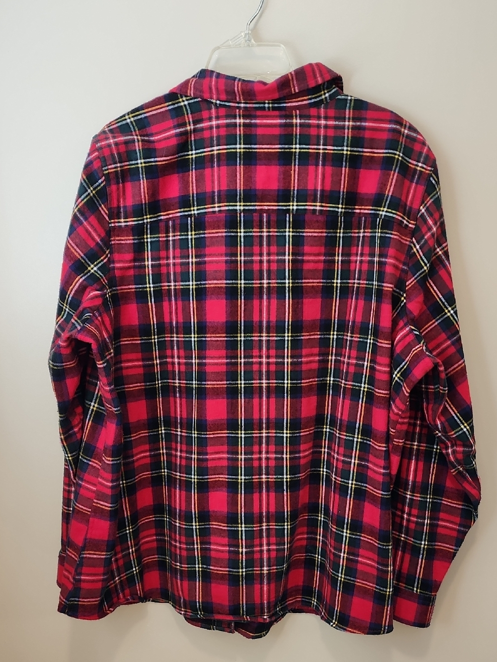LL Bean Relaxed Fit Flannel Shirt Scotch Plaid Women's size 2X - Picture 5 of 5